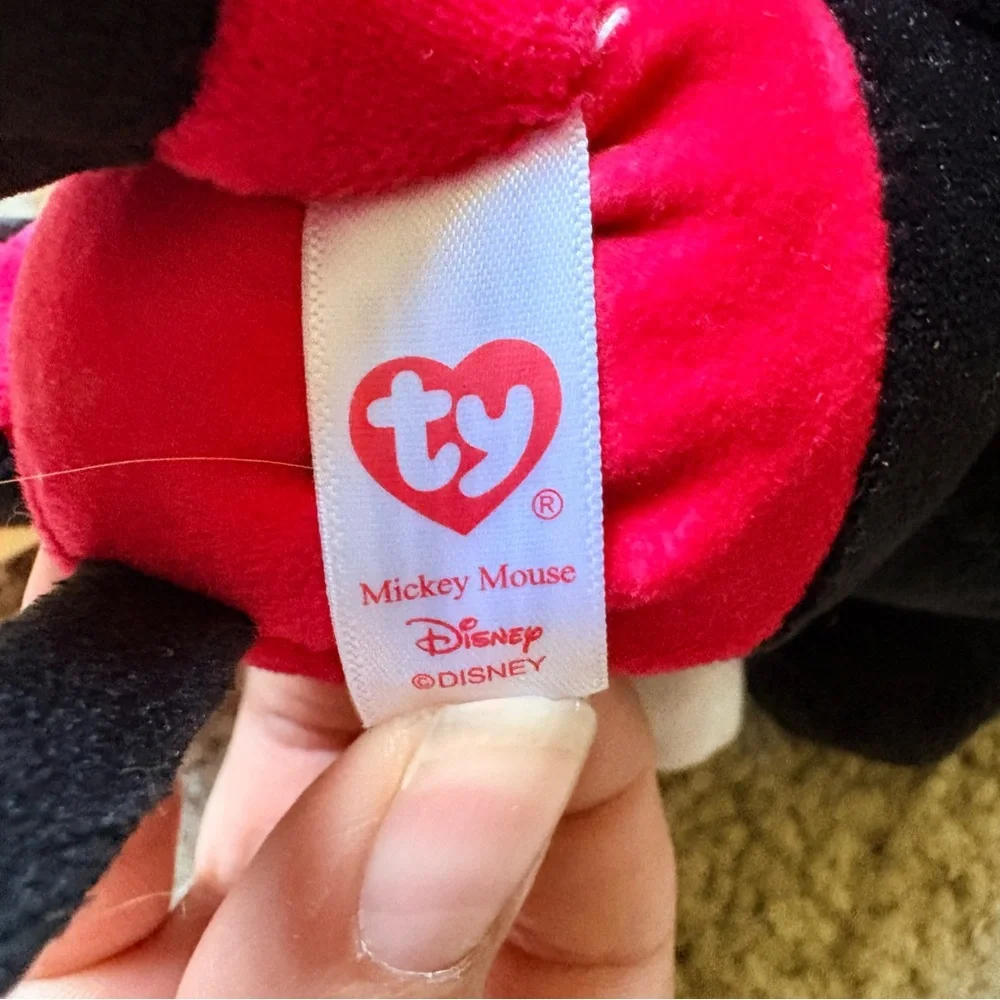 TY Beanie Baby Disney Mickey Mouse and Minnie Plush Toys - Pink, Black, Yellow - Picture 6 of 6